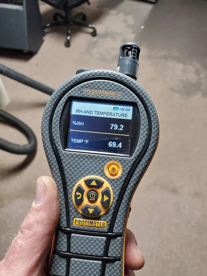 Moisture meter humidity assessment for Mold Remediation & Removal in North Aurora